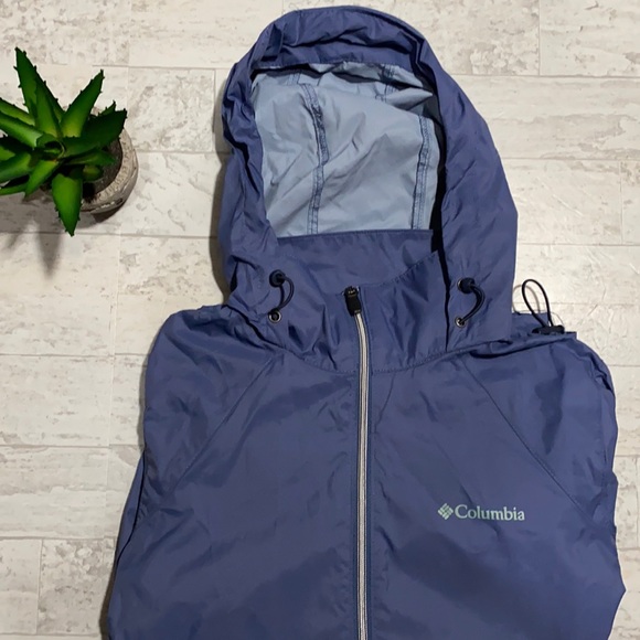 Columbia Violet Hideaway Hoodie Rain Jacket Small - Picture 2 of 9